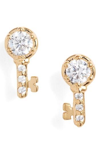 Women's Nadri Reminisce Cubic Zirconia Key Stud Earrings