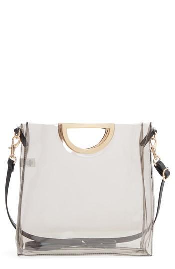 Bp. Mini Translucent Metal Handle Bag - Grey