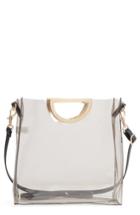 Bp. Mini Translucent Metal Handle Bag - Grey