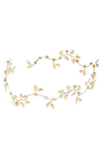 Twigs & Honey Dainty Gilded Leaf Headband