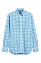 Men's Tailorbyrd Gretna Print Sport Shirt, Size - Blue