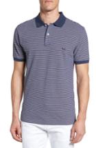 Men's Rodd & Gunn Surville Sports Fit Stripe Polo, Size - Purple