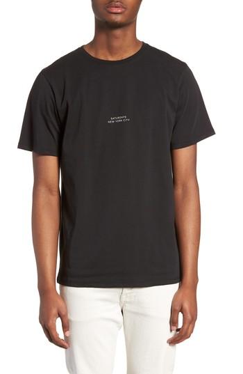 Men's Saturdays Nyc Gotham T-shirt, Size - Black