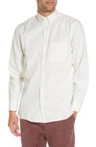 Men's Zanerobe Distressed Button-down Shirt - White