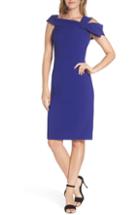 Women's Eliza J One Strap Cold-shoulder Dress - Blue