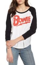 Women's Day By Daydreamer David Bowie Raglan Tee - White