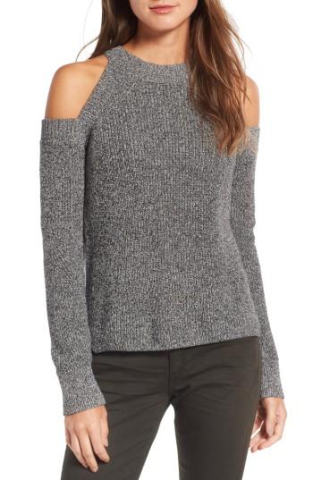 Women's Rag & Bone/jean Dana Cold Shoulder Sweater - Black