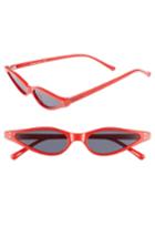 Women's Circus By Sam Edelman 54mm Small Funky Cat Eye Sunglasses - Red