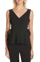 Women's Jonathan Simkhai Lace-up Side Crepe Top
