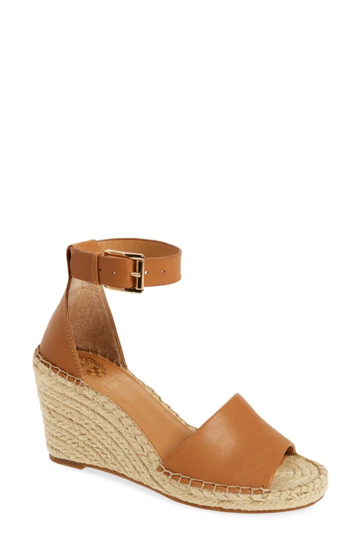 Women's Vince Camuto Leera Wedge Sandal .5 M - Beige