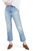 Women's Madewell Rigid Crop Demi Boot Jeans - Blue