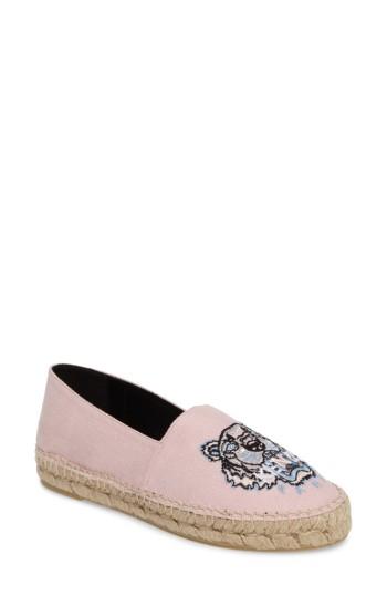 Women's Kenzo Tiger Logo Embroidered Espadrille .5us / 38eu - Pink