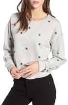 Women's All In Favor Star Print Sweatshirt - Grey