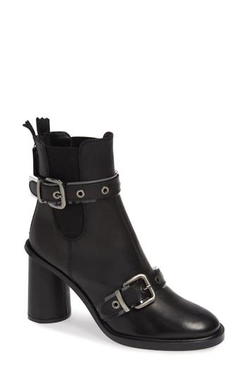 Women's Agl Double Belt Combat Bootie Us / 35eu - Black