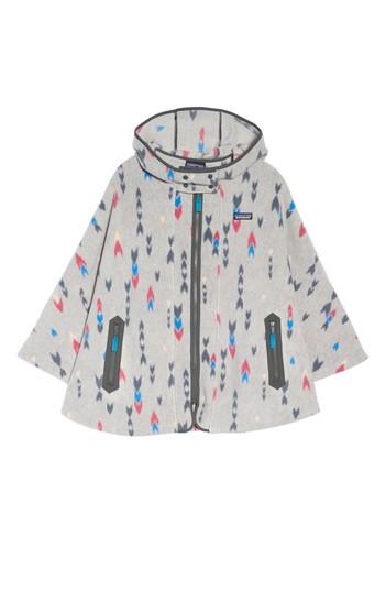 Women's Patagonia 'synchilla' Fleece Poncho - Pink