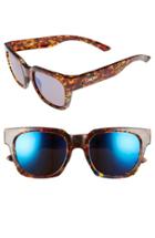 Women's Smith 'comstock' 52mm Rectangular Sunglasses - Mulberry Tortoise/ Gold Mirror