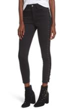 Women's Afrm Lace-up Skinny Jeans - Black