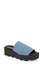 Women's Donald Pliner Lou Platform Wedge Mule M - Blue