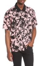 Men's Obey Nate Woven Shirt - Pink