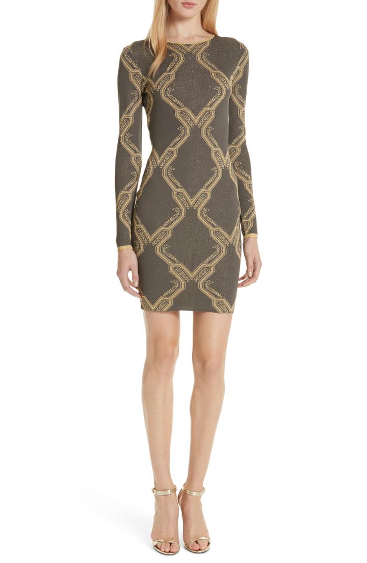 Women's Ted Baker London Hiliya Ice Palace Sweater Dress - Grey