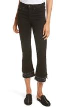 Women's Rag & Bone Raw Edge Crop Flare Jeans - Black