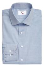 Men's Lorenzo Uomo Trim Fit Texture Dress Shirt - 32 - Blue