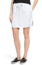 Women's Caslon Easy Linen Skirt - White