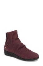 Women's Softinos By Fly London Ayo Low Wedge Bootie .5-6us / 36eu - Purple