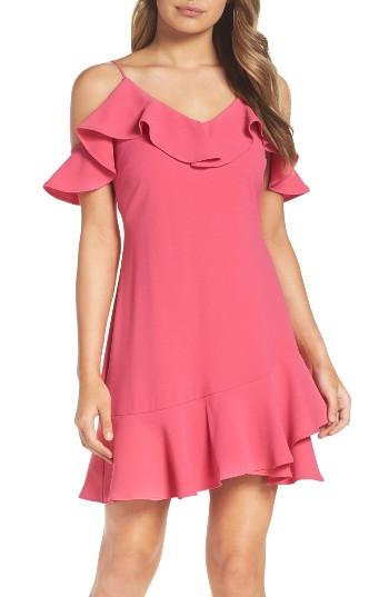 Women's Chelsea28 Ruffle Cold Shoulder Minidress