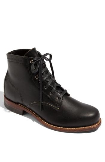 Men's Wolverine '1000 Mile' Plain Toe Boot D - Black