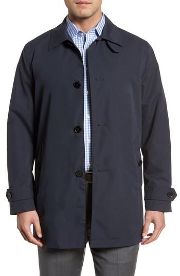 Men's Cole Haan Signature Raincoat - Blue