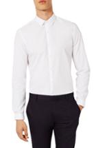 Men's Topman Slim Fit Dress Shirt - White
