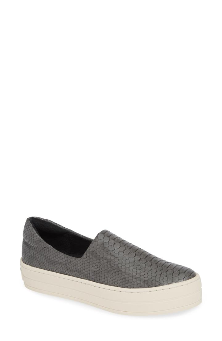 Women's Jslides Harlow Slip-on Platform Sneaker M - Grey