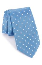 Men's Gitman Polka Dot Silk Tie, Size - Blue