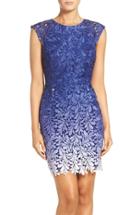 Women's Adelyn Rae Ombre Lace Sheath Dress - Blue