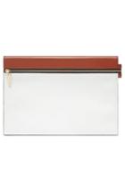 Victoria Beckham Large Zip Leather Pouch -