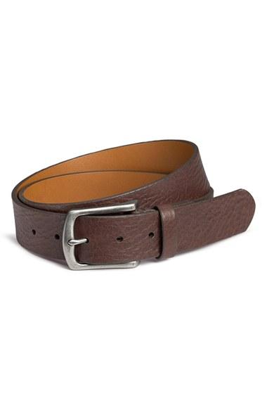 Men's Trask 'logan' Bison Leather Belt