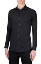 Men's Bugatchi Classic Fit Checkerboard Sport Shirt - Black