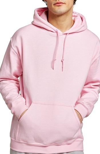 Men's Topman Classic Hoodie - Pink