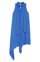 Women's Maggy London Asymmetric Hem Shift Dress - Blue