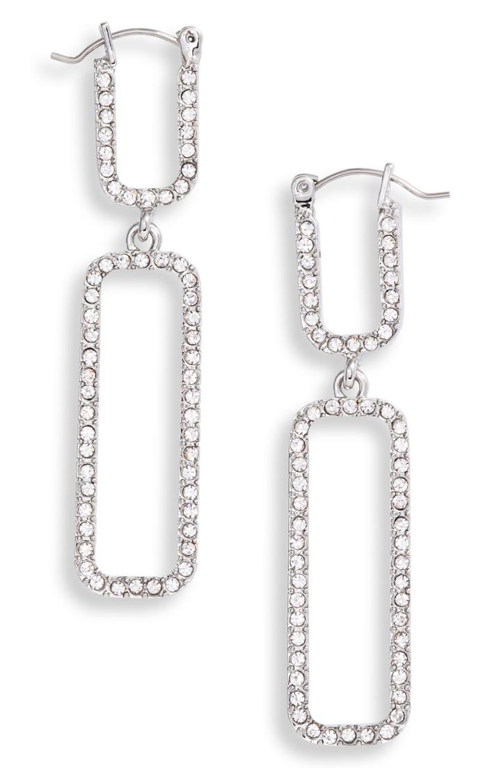 Women's Vince Camuto Pave Double Link Drop Earrings