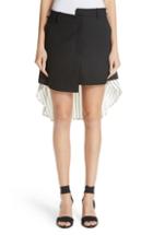 Women's Monse Pinstripe Back Skirt - Black