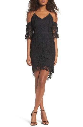 Women's Adelyn Rae Krista Cold Shoulder Lace Sheath Dress