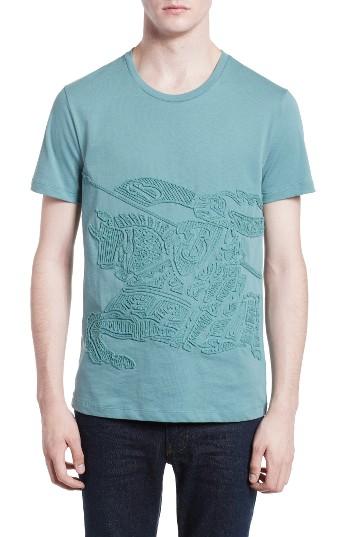 Men's Burberry Rio Rope Embroidered Knight Trim Fit T-shirt