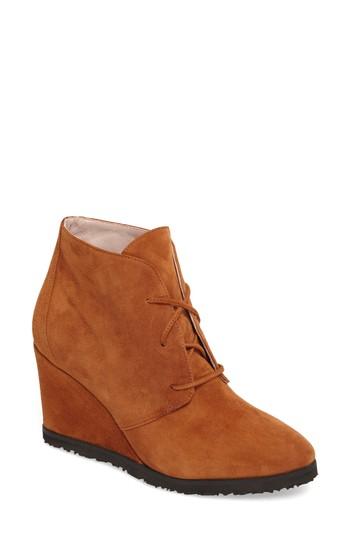 Women's Taryn Rose Marta Wedge Bootie .5 M - Beige