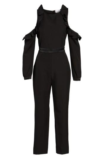 Women's Devlin Roseanne Ruffle Jumpsuit - Black