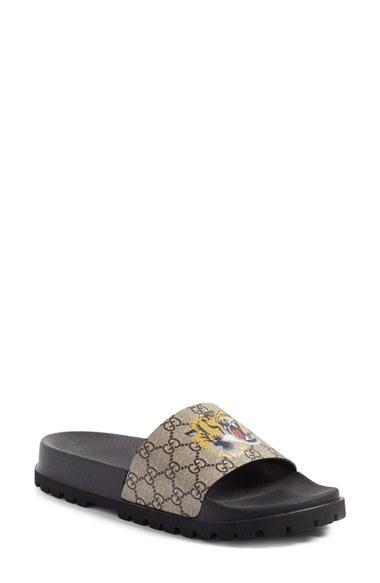 Men's Gucci 'pursuit Treck' Slide Sandal Us / 7uk - Beige