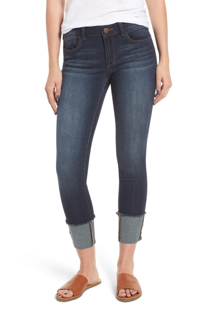 Women's 1822 Denim Cuffed Skinny Ankle Jeans