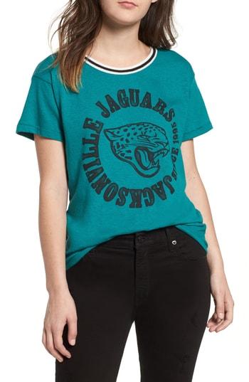 Women's Junk Food Nfl Jaguars Kick Off Tee - Blue/green