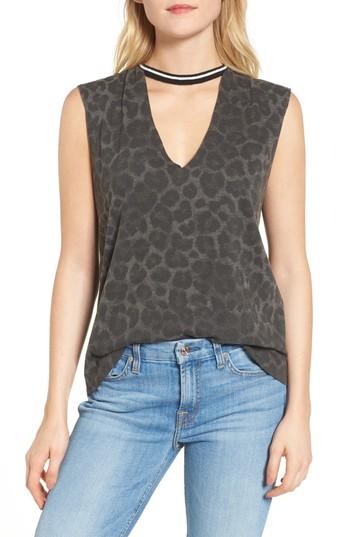 Women's Pam & Gela Choker Top, Size - Brown